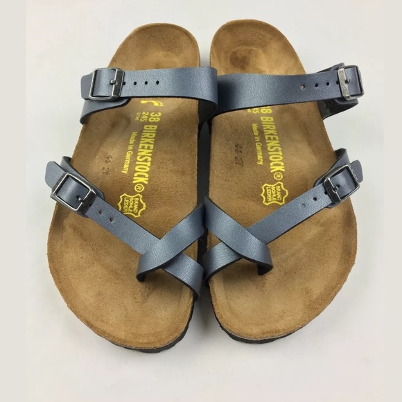 Birkenstock Shoes - Birkenstock Mayari Gray Birko Flor Sandals 38 7 N